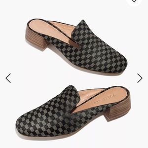 NWOB Madewell checkered mules